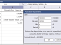 Double-Declining Balance Spreadsheet illustration