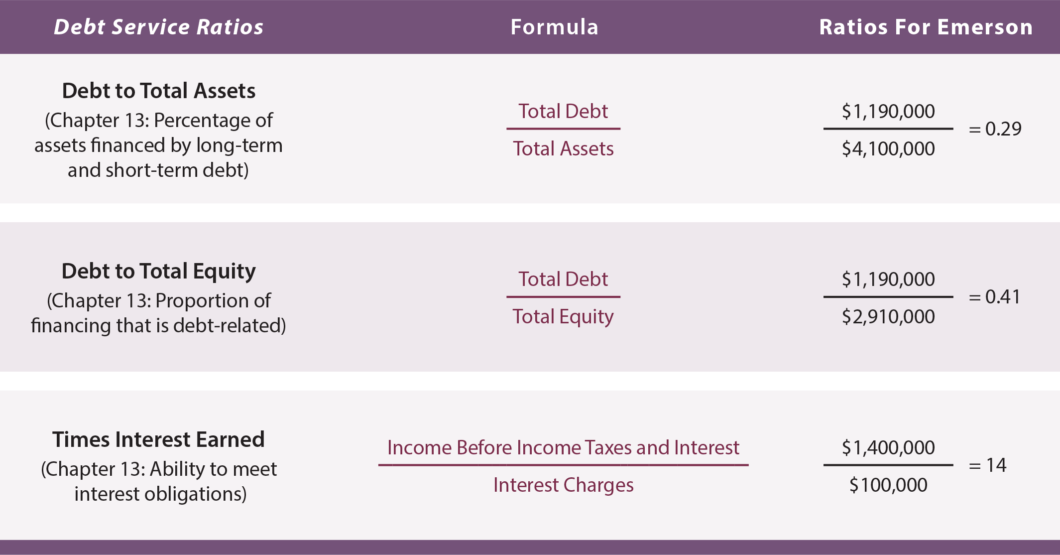 Financial Statement Analysis - Debt Service Ratios