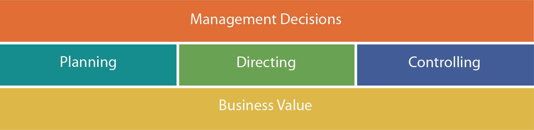 Managerial Accounting Functions - Decision Making chart