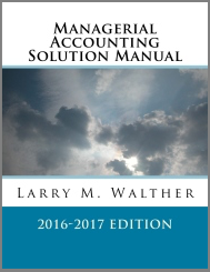 Managerial Accounting Solutions Manual