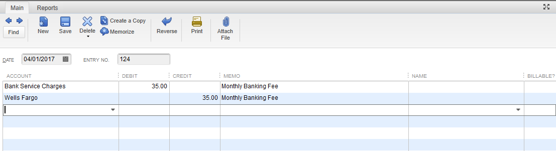 quickbooks journal entry debit credit quickbooks journal entry debit credit